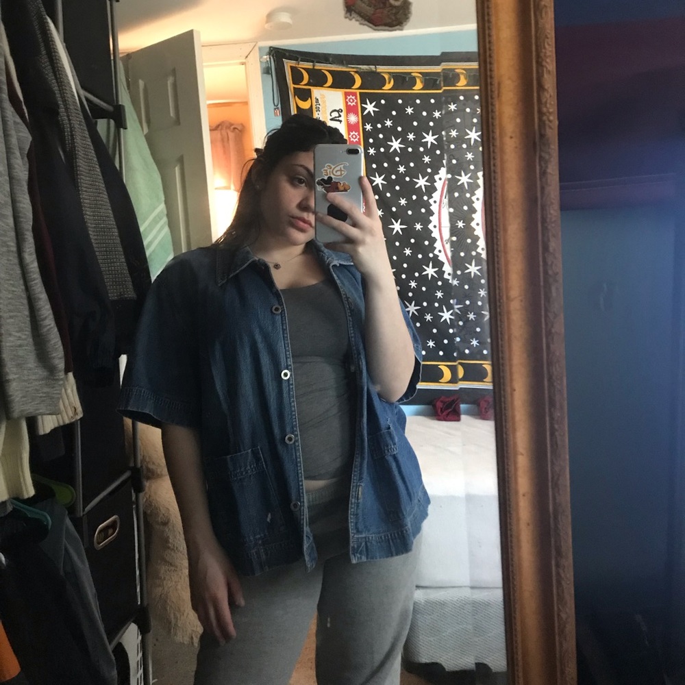 short sleeve jean jacket